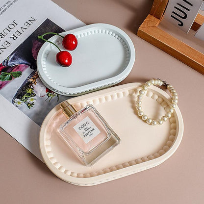 Beaded Edge Oval Tray Mould ARM466 | ARM467