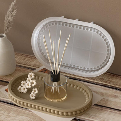 Beaded Edge Oval Tray Mould ARM466 | ARM467