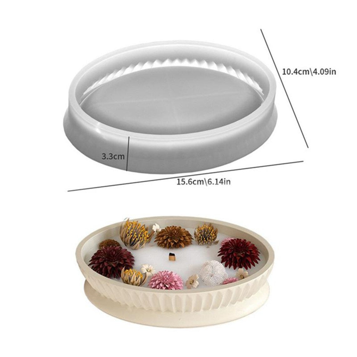 Oval Trinket Dish Resin Mold ARM465