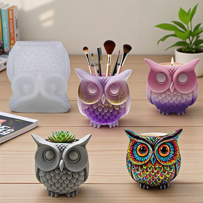 Owl Planter Mold ARM406