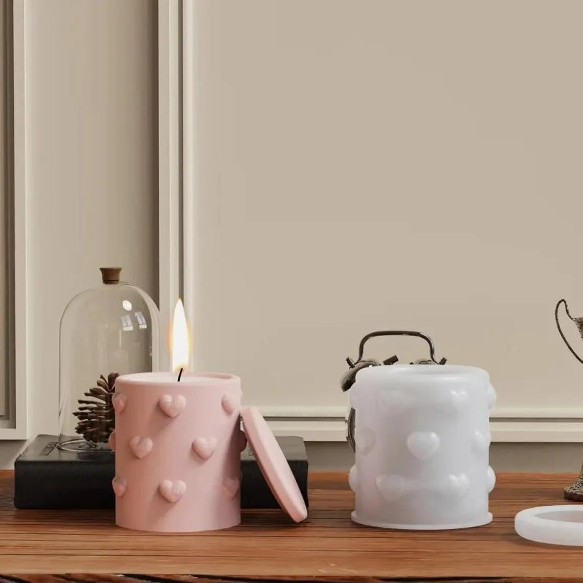 Amour Heart Lidded Jar ARM475