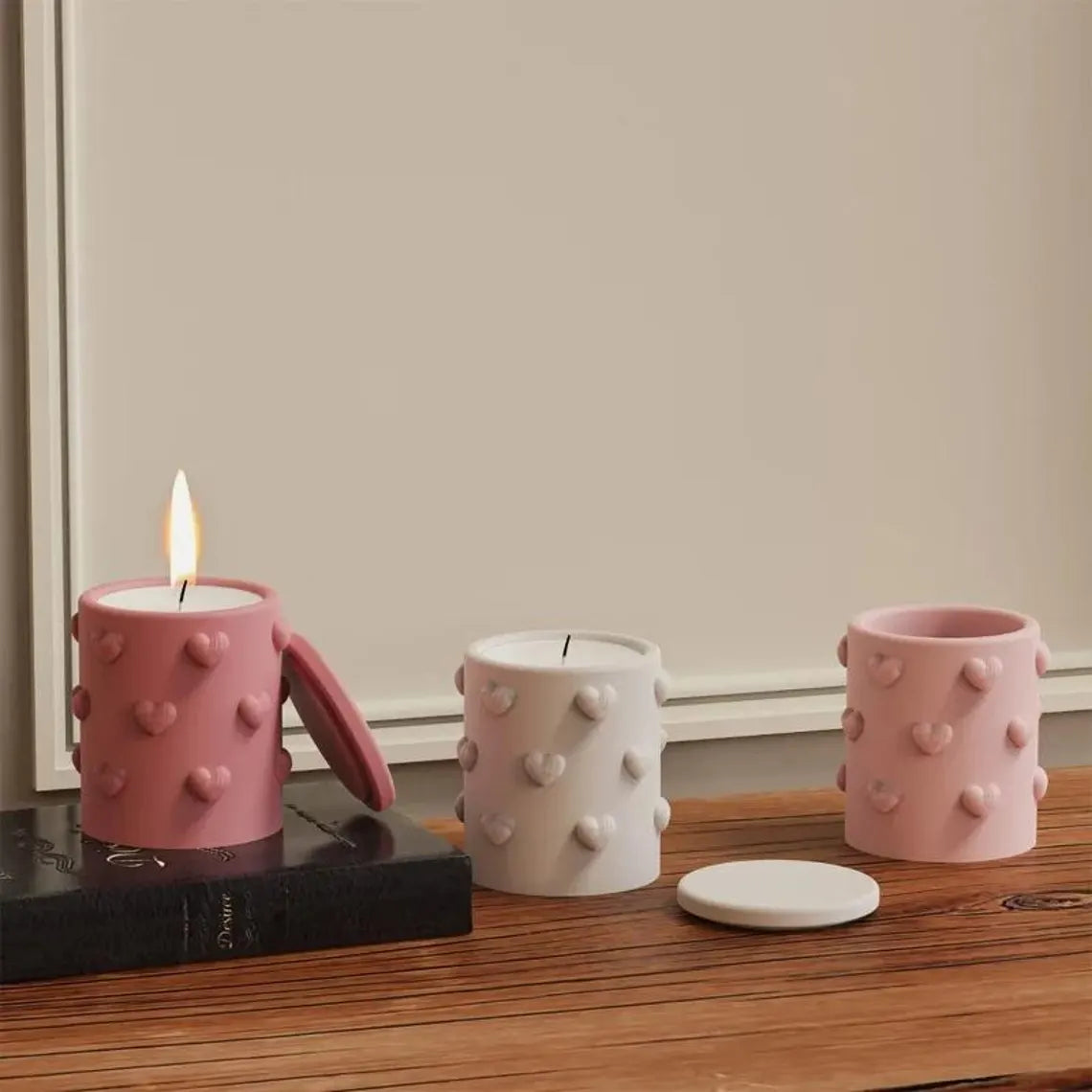 Amour Heart Lidded Jar ARM475