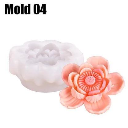4 Style Lotus Flower WCM761 (set of 4)