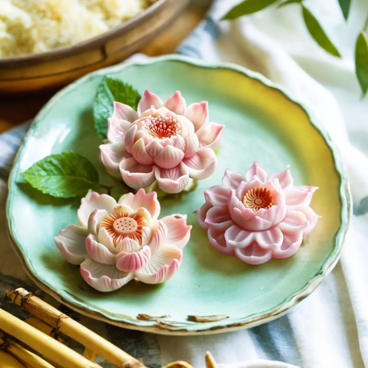 4 Style Lotus Flower WCM761 (set of 4)