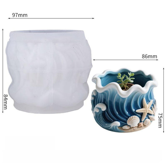 ARM590 Ocean Theme Planter Mold