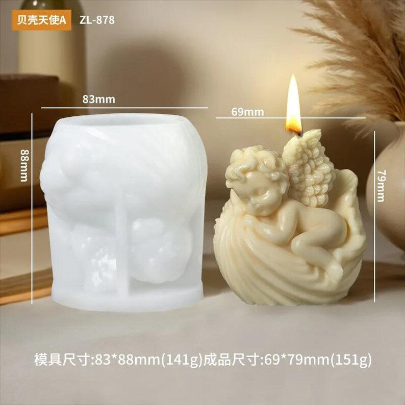 Angel Shape Candle Silicone Molds II WCM630