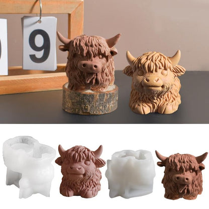 Highland Coo candle mold WCM771