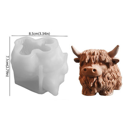 Highland Coo candle mold WCM771