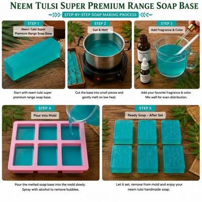 Neem Tulsi Super Premium Range Soap Base SPB011