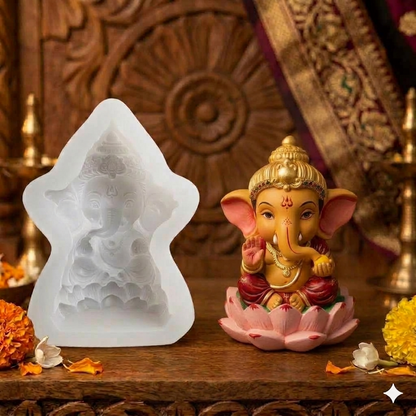 Lotus Lord Ganesha  Mold.  | WCM931