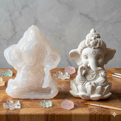 Lotus Lord Ganesha  Mold.  | WCM931
