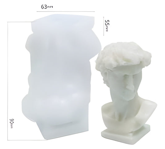 David Candle Silicone Mold WCM735