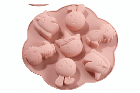 Joyful Animal Faces Silicone Mold SSM245 for cute candles, soap making and DIY craft projects