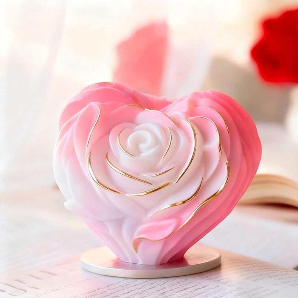 Love Flower Silicone Candle Mold WCM804 for DIY candle making