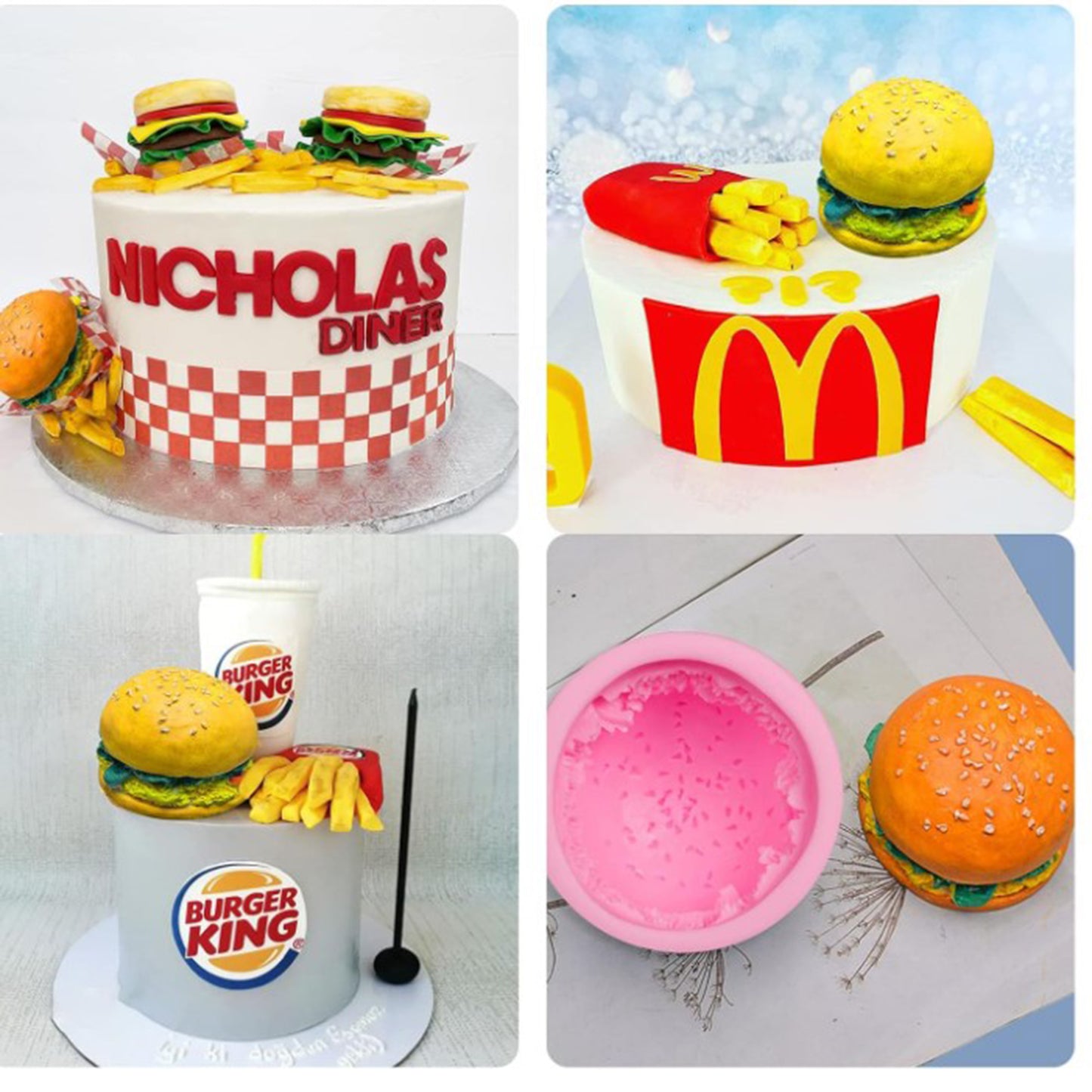 Burger Bun Silicone Mold 