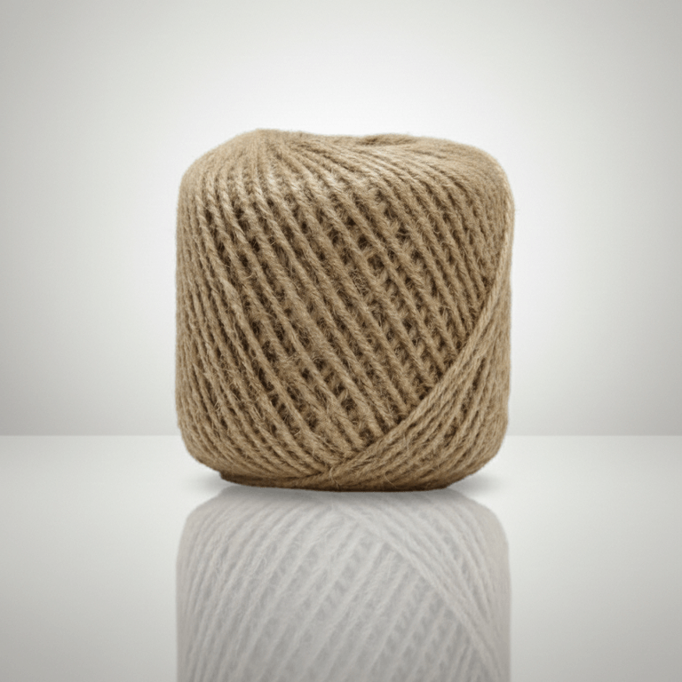 Natural Brown Jute Rope Set PM416 thin rope for craft projects, gift wrapping and handmade decor