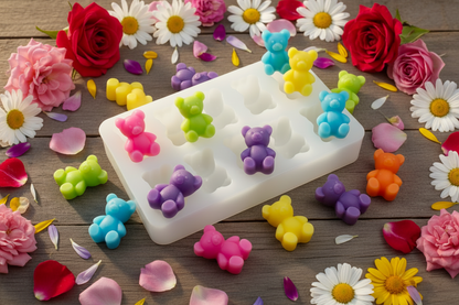 Gummy-Style Teddy Bear Wax Melt Mould CFM396 (own)