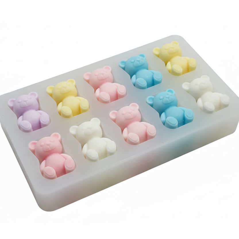 Gummy-Style Teddy Bear Wax Melt Mould CFM396 (own)
