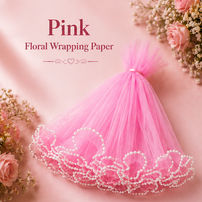 Premium Pearl Edge Bouquet Wrapping Net Fabric| BQN001