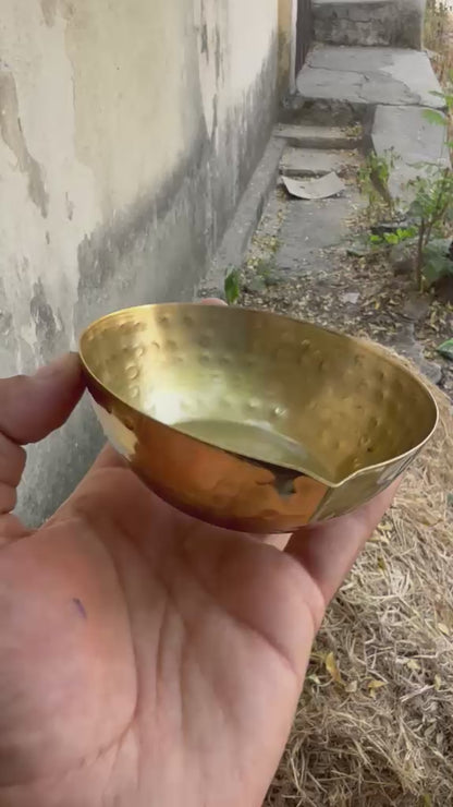 Golden Hammered Decorative Urli Bowl | HOM-WCT039