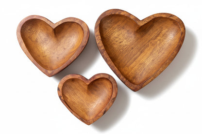 Wooden Candle Heart Bowl  WC002 |  WC007 |  WC011