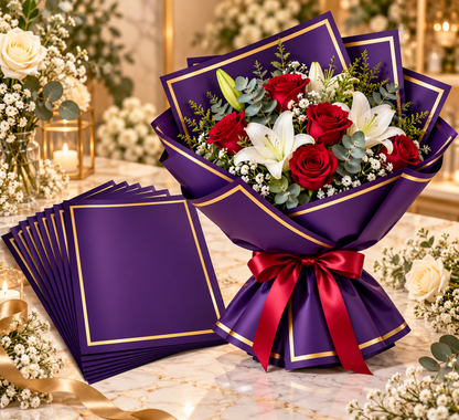 Bouquet Wrapping  Sheet Plain Colour – (20 Sheet) | PKG-PM426