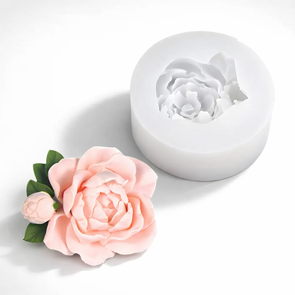 3D realistic rose silicone mould WCM812 for candles and resin art