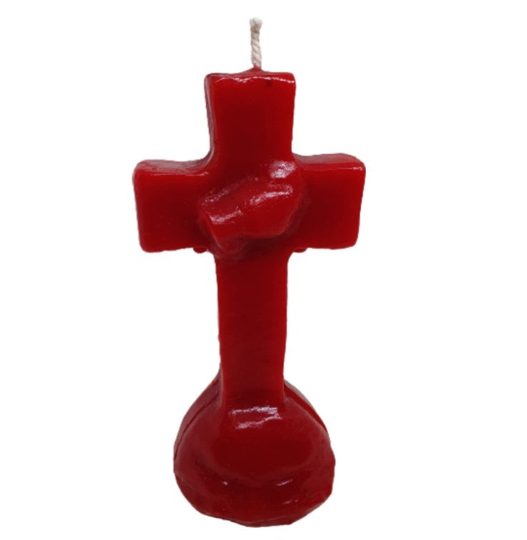 red Cross Altar Candle Silicone Mold