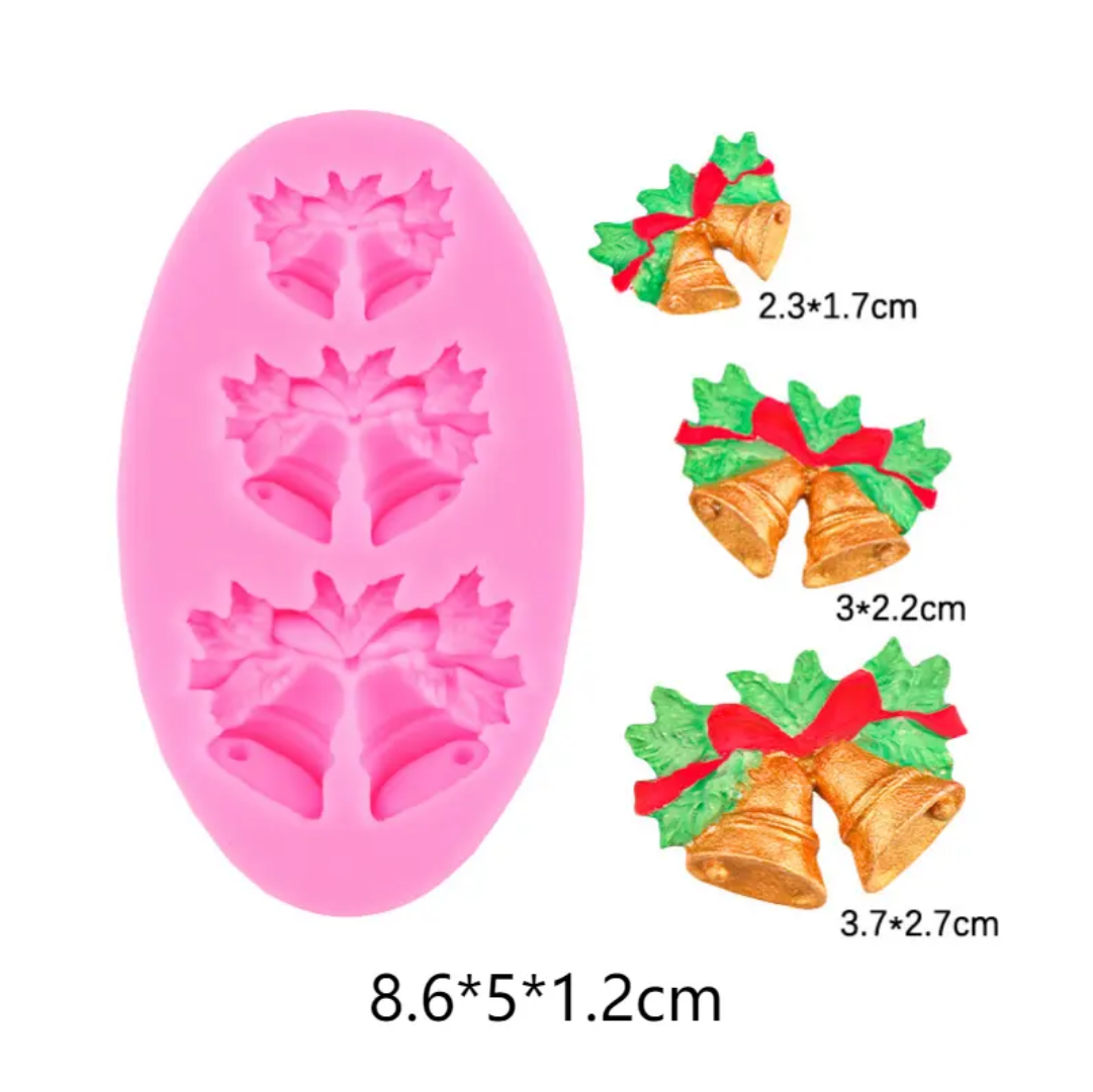 Jingle Bell fondant (own) CFM389