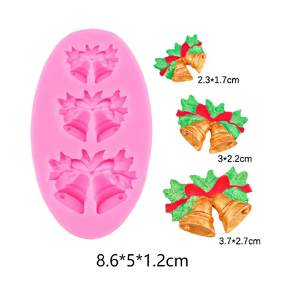 Jingle Bell fondant (own) CFM389