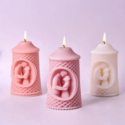 WCM778 Valentine Couple Pillar Mould