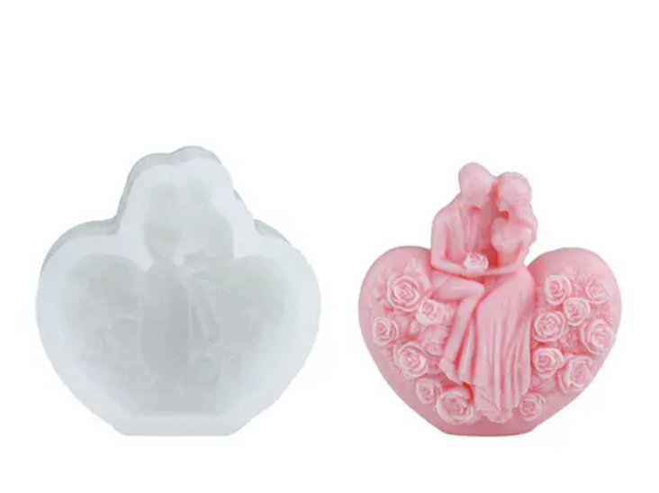 WCM780 Romantic Anniversary Couple Statuette Mould