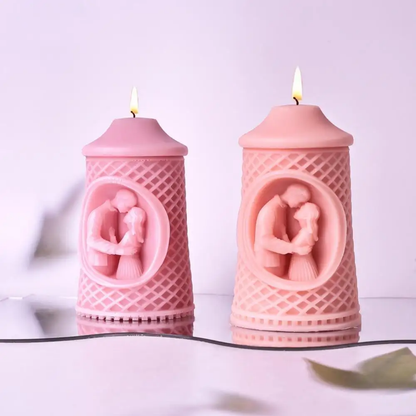 WCM778 Valentine Couple Pillar Mould