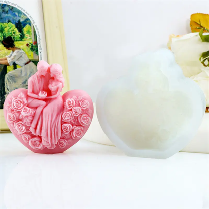 WCM780 Romantic Anniversary Couple Statuette Mould