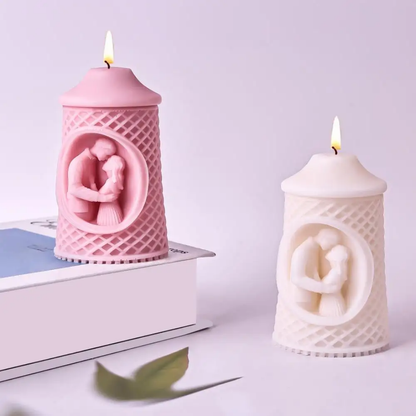 WCM778 Valentine Couple Pillar Mould