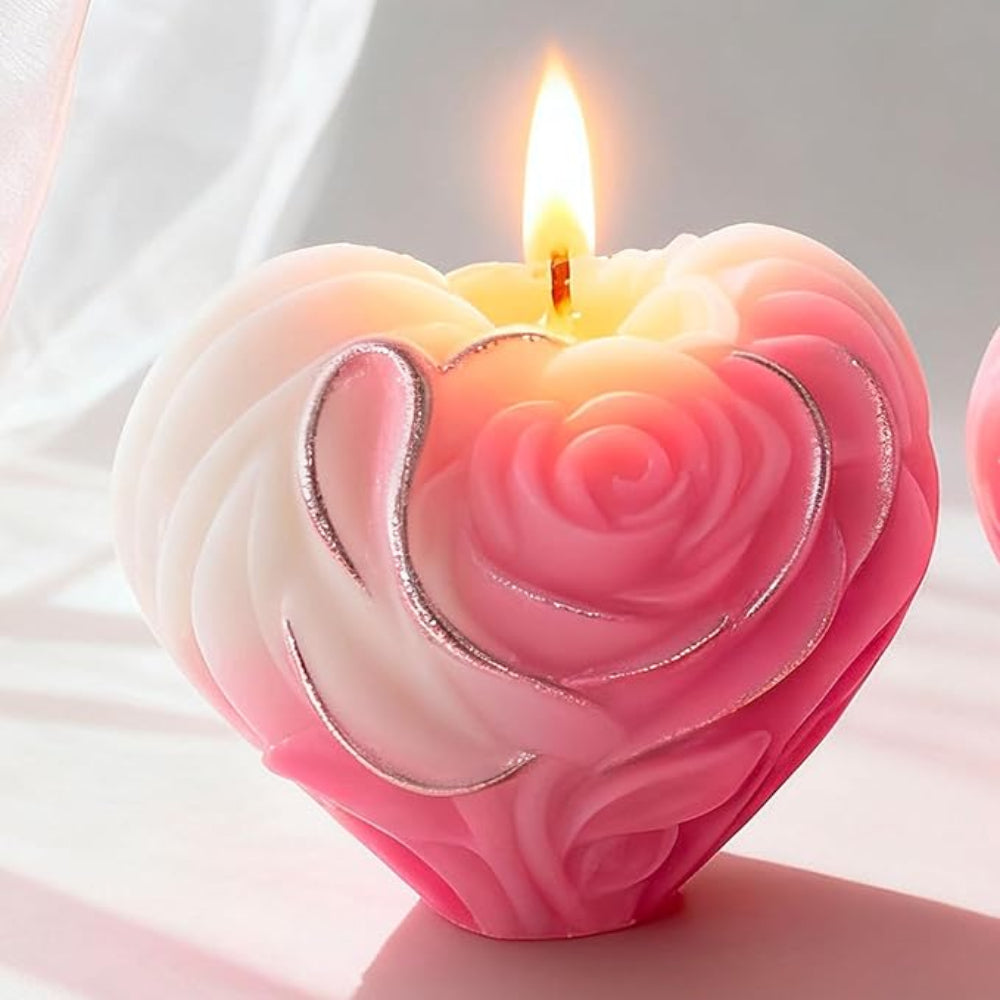 Romantic Flower Candle Mold WCM804 for decorative handmade candles