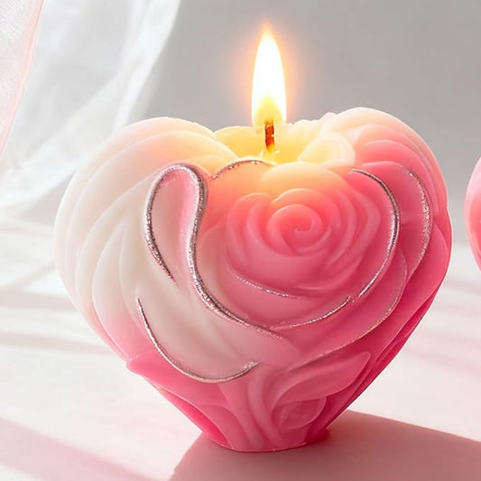 Romantic Flower Candle Mold WCM804 for decorative handmade candles
