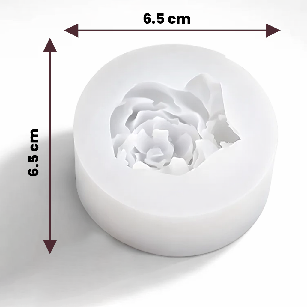 Rose silicone mould WCM812 for handmade candles, soaps, and DIY decor