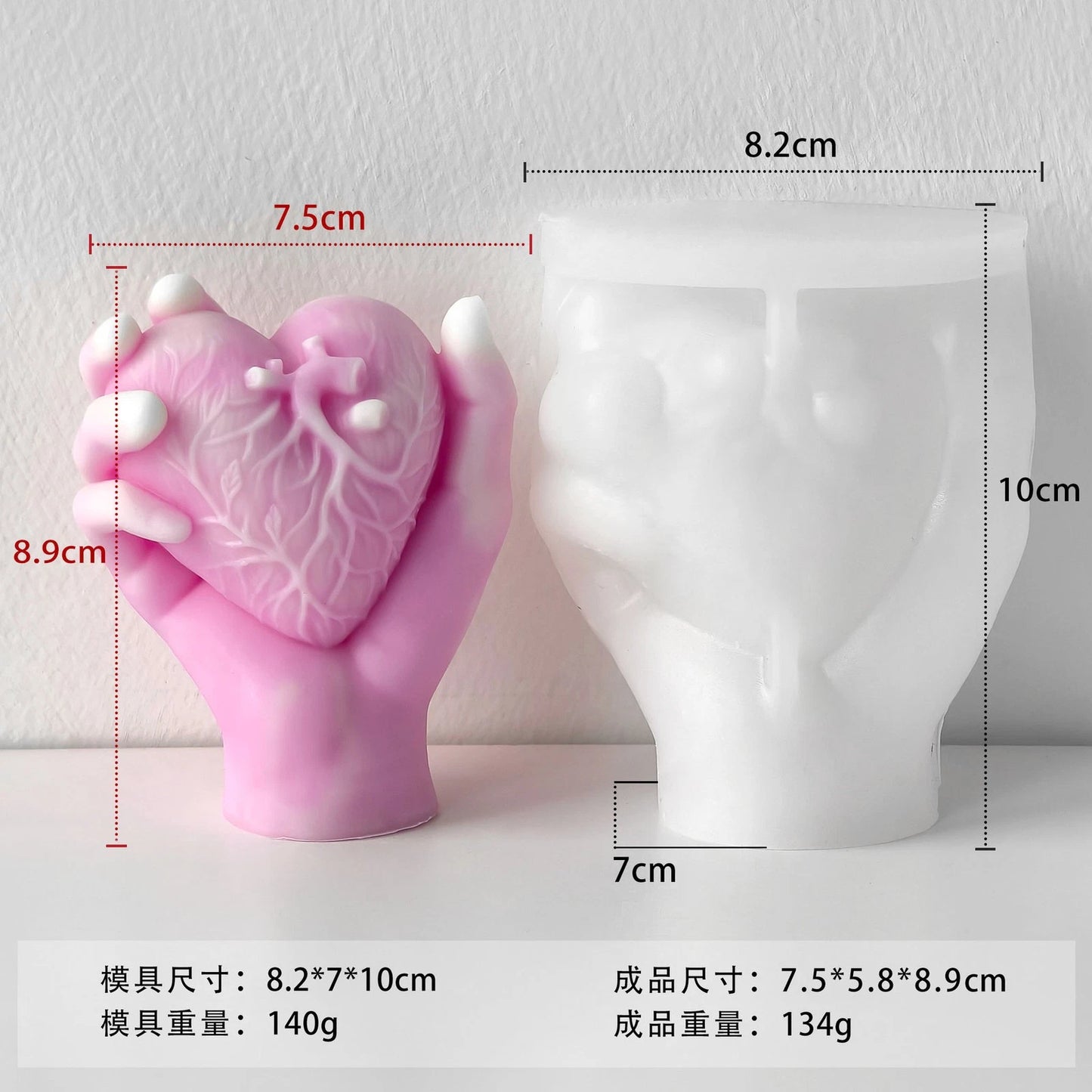 Sacred Heart in Hand Mold l WCM802