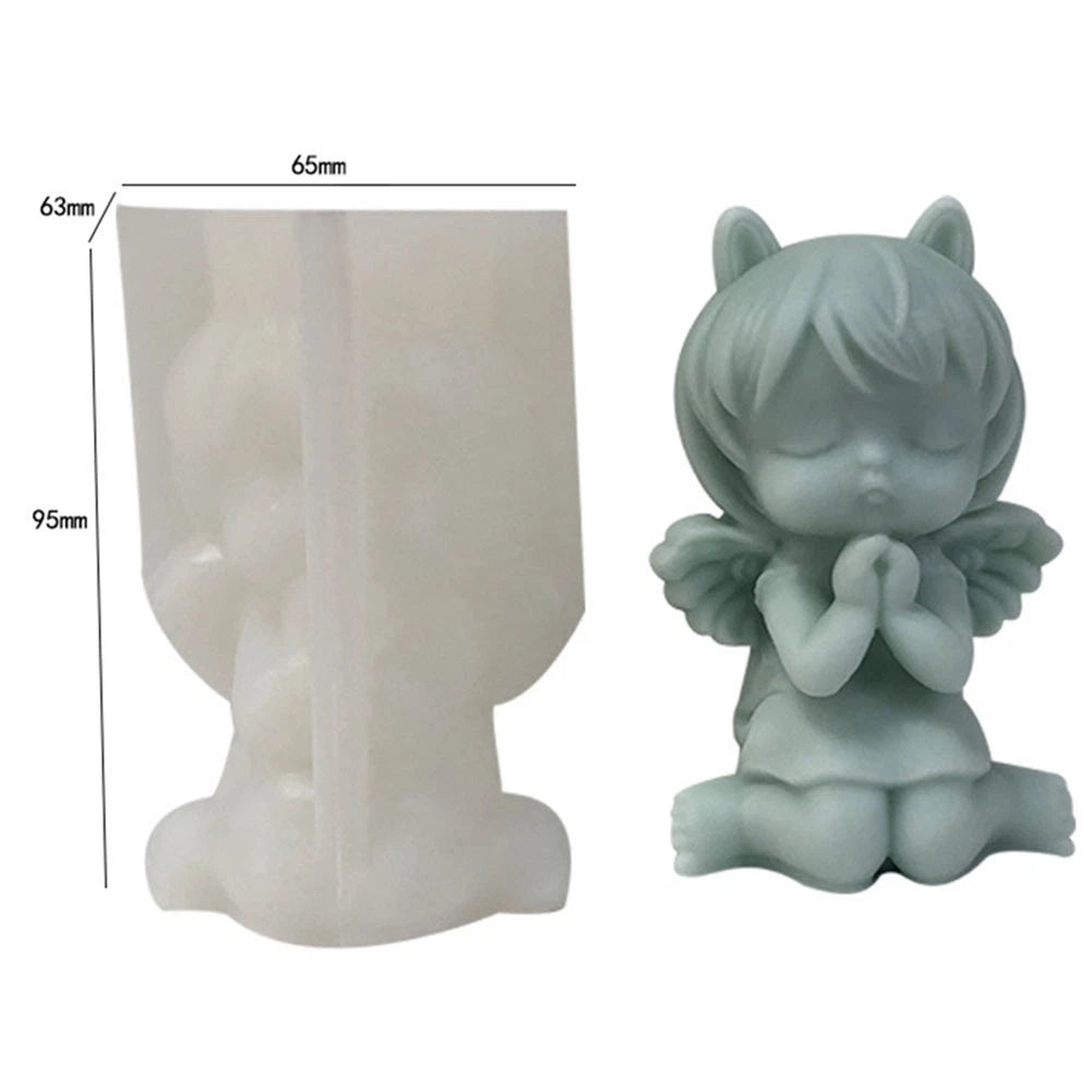 Brown Angel Girl Mold WCM578