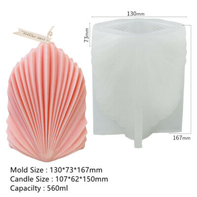 Wave Fold Candle Mold l WCM803