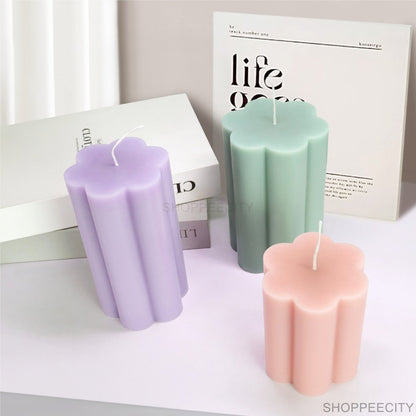 PC Six Petal Plum Blossom Pillar WCM762