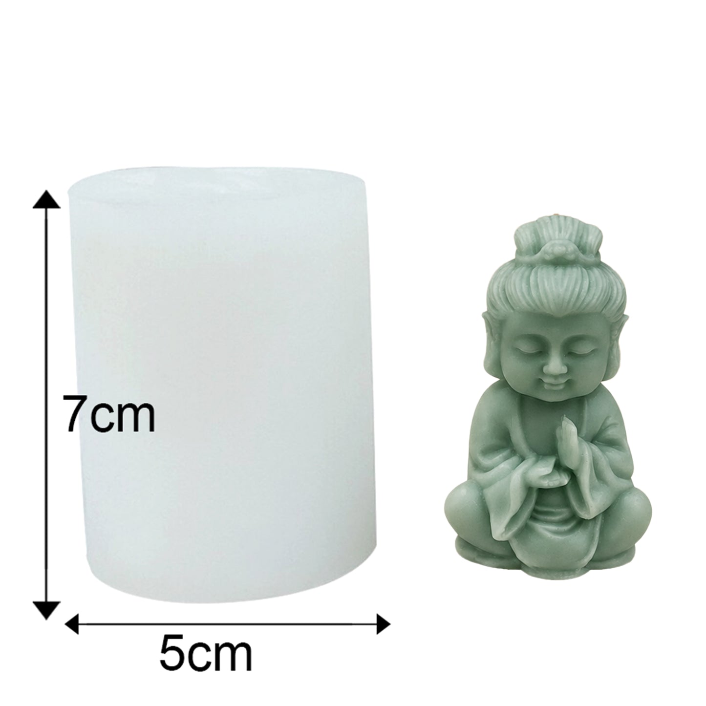 Peaceful Buddha Silicone Mold