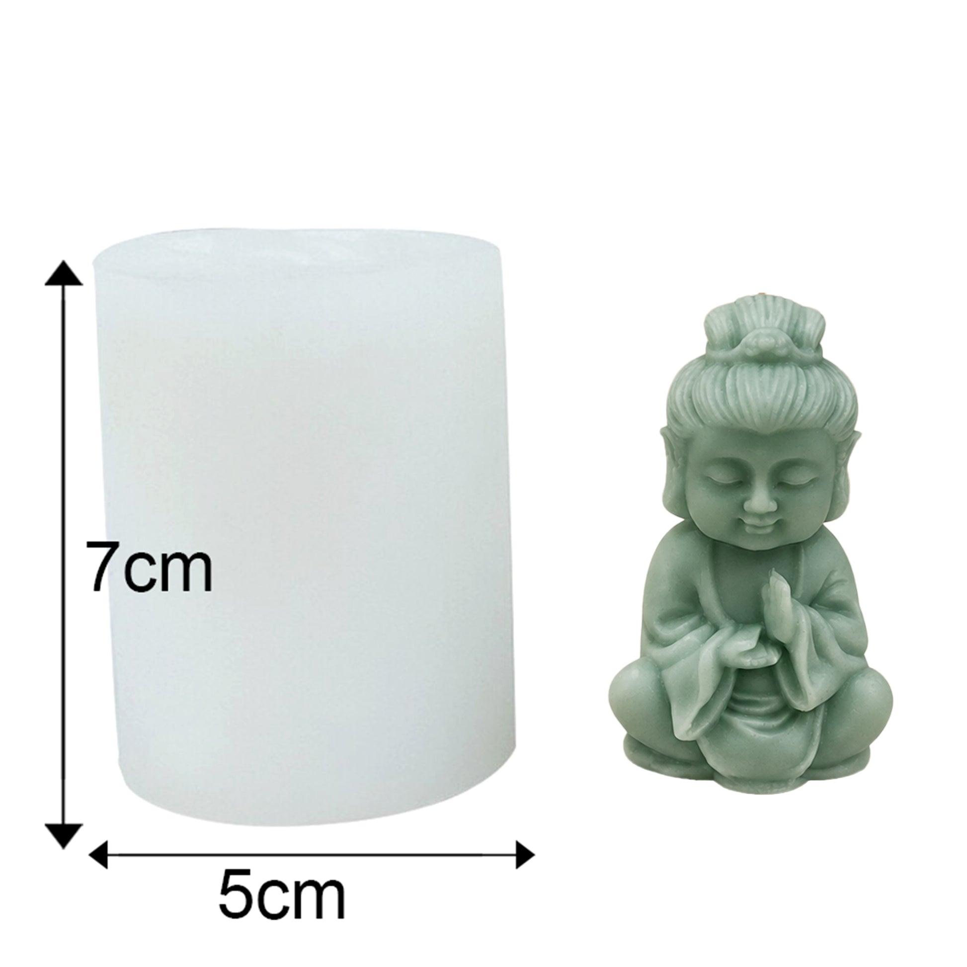 Peaceful Buddha Silicone Mold
