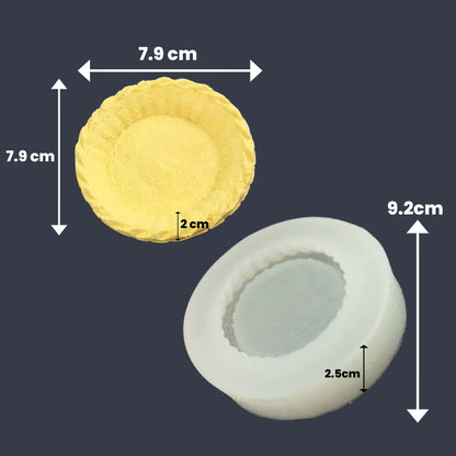 Round Tart Silicone Mold for Candle Making & Resin Art