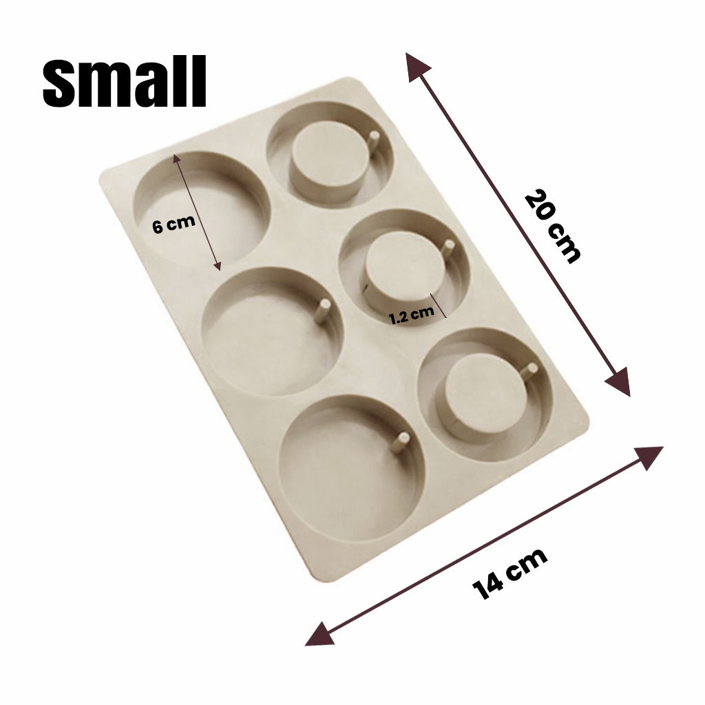 Small hanging round wax sachet mould SSM049 for DIY aroma crafts