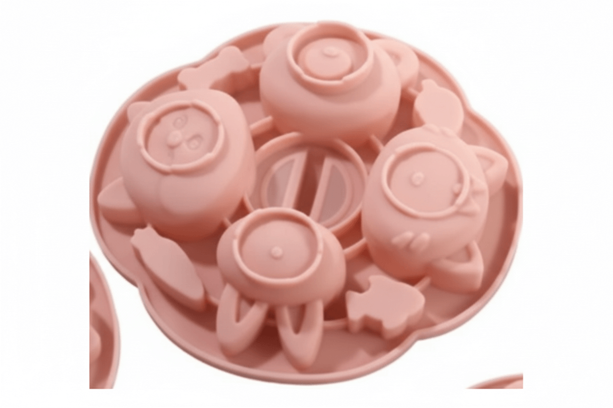 Tiny Smiles Animal Silicone Mold SSM246 for mini candles, soap making and cute DIY craft projects