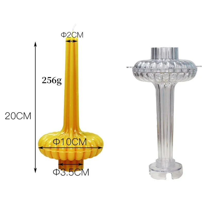 Vintage Column Flower Candle Mold WCM817 for decorative candle making
