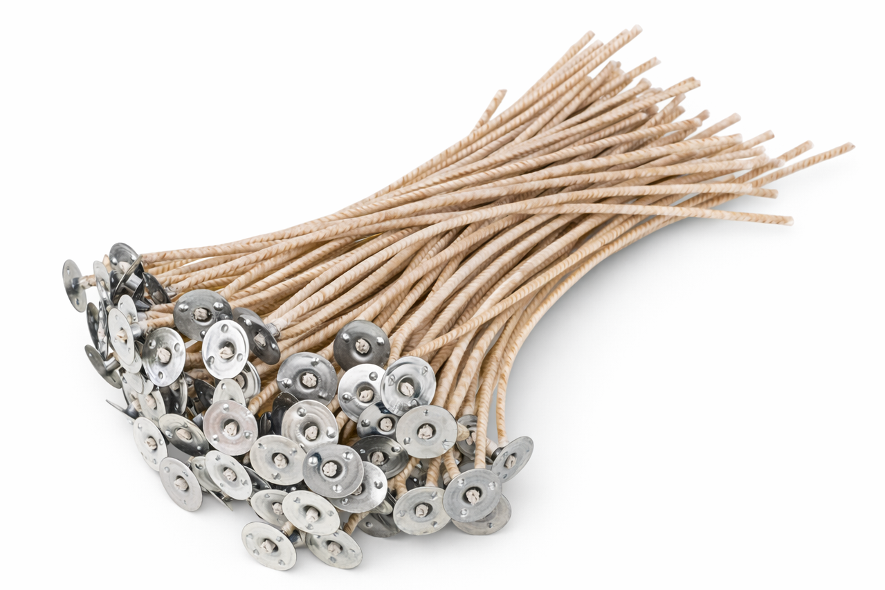 Wax coated plain braided candle wicks 6 inch CW030