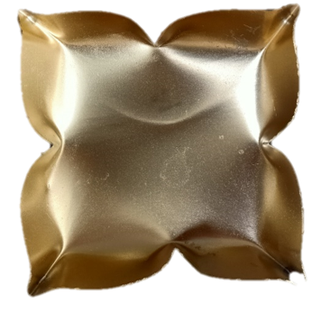 4 sided Brass Lotus 3 inches  Metal Urli WCT005